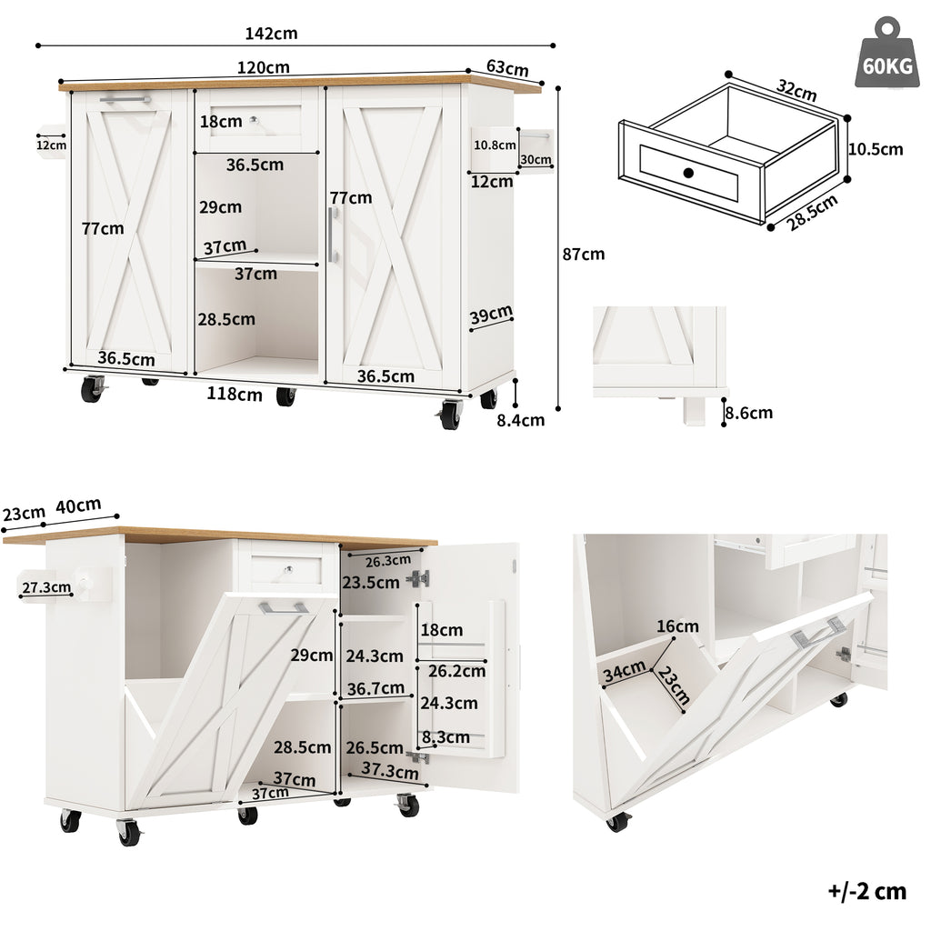 Multifunctional Kitchen Storage & Dining Table