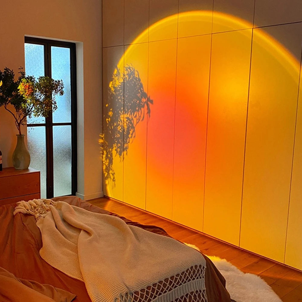 Mood-Setting Sunset Projection Lamp