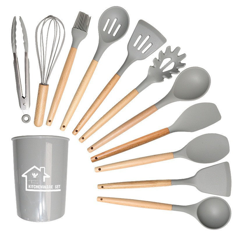 12-Piece Kitchen Utensil Set with Holder – Non-Stick Cooking Tools | UK