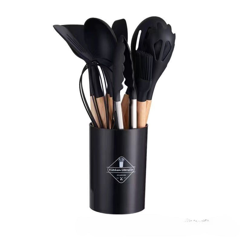 12-Piece Kitchen Utensil Set with Holder – Non-Stick Cooking Tools | UK