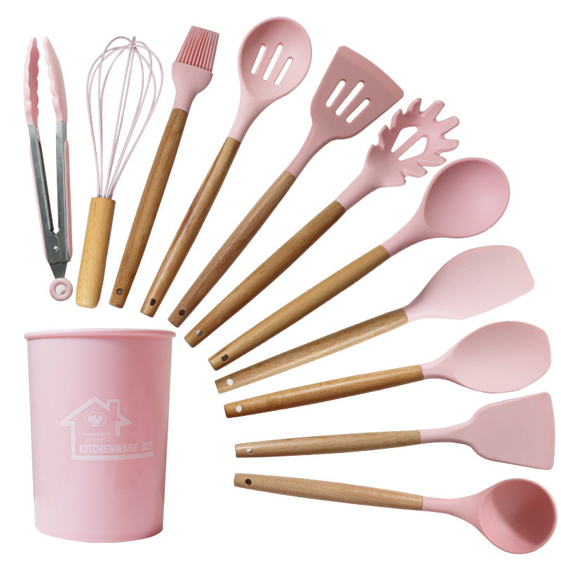 12-Piece Kitchen Utensil Set with Holder – Non-Stick Cooking Tools | UK