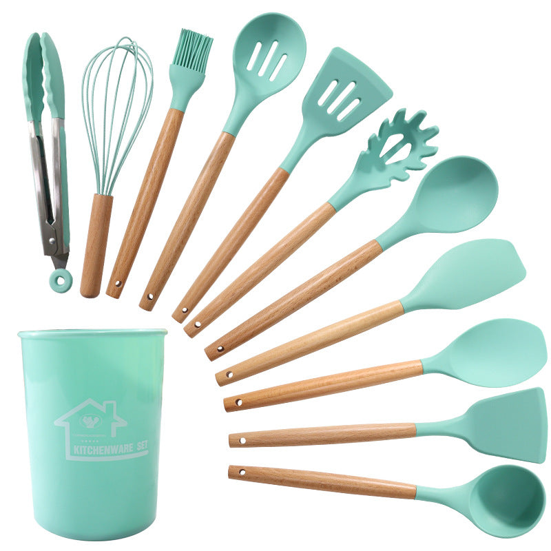 12-Piece Kitchen Utensil Set with Holder – Non-Stick Cooking Tools | UK