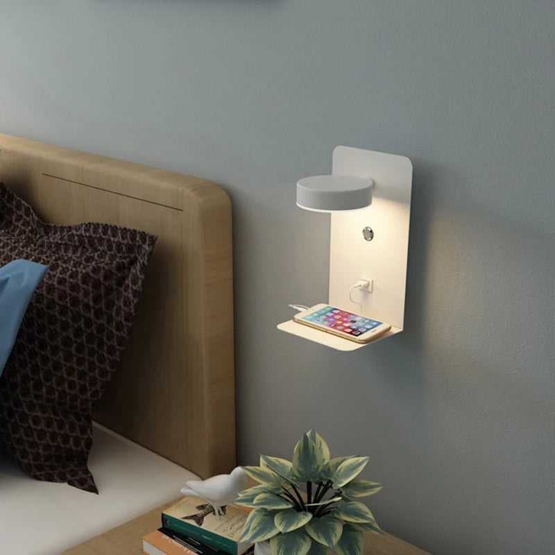 Smart USB Charging Wall Lamp 🔌