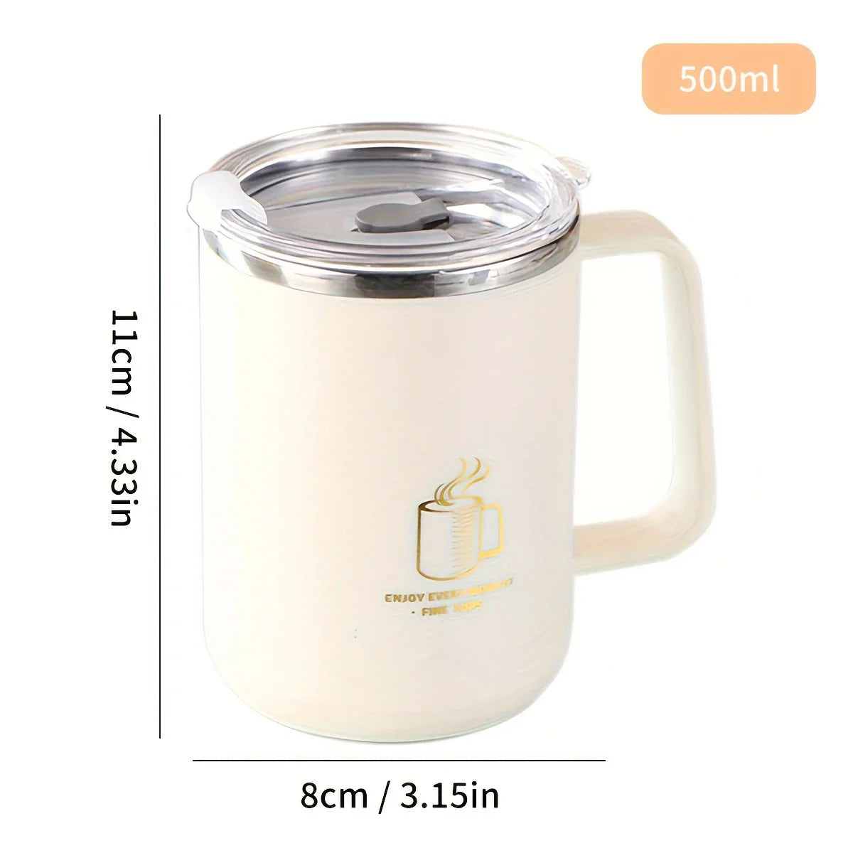 Double Wall Insulated Coffee Mug 304 Stainless Steel Milk Coffee Cup