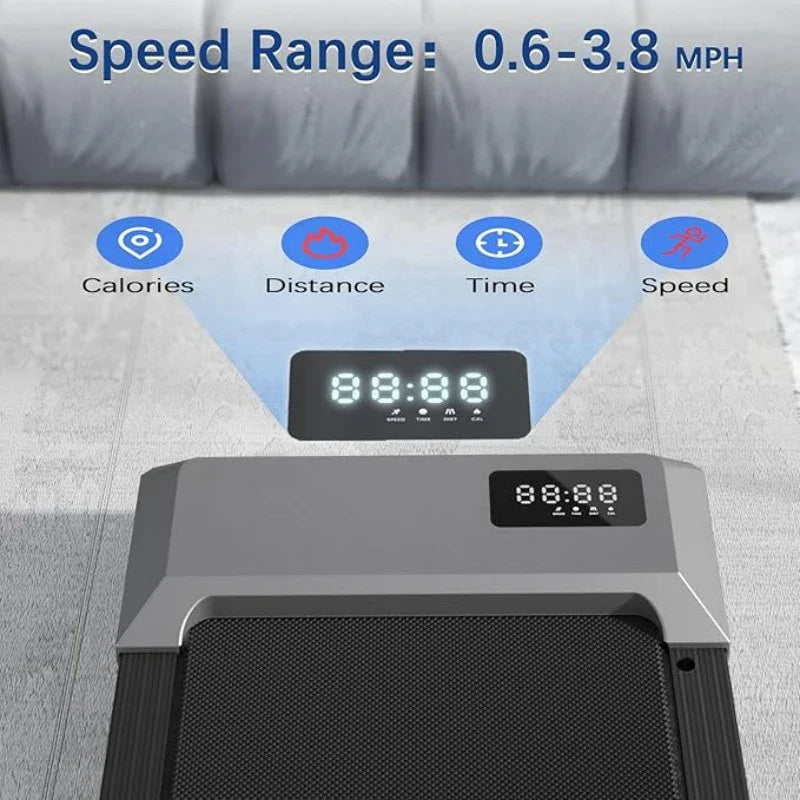 300lbs Treadmill for Home 2.5HP Treadmills Walking Pad LCD Digital Data Display 2in1 Walking Running Fitness Exercise Machine