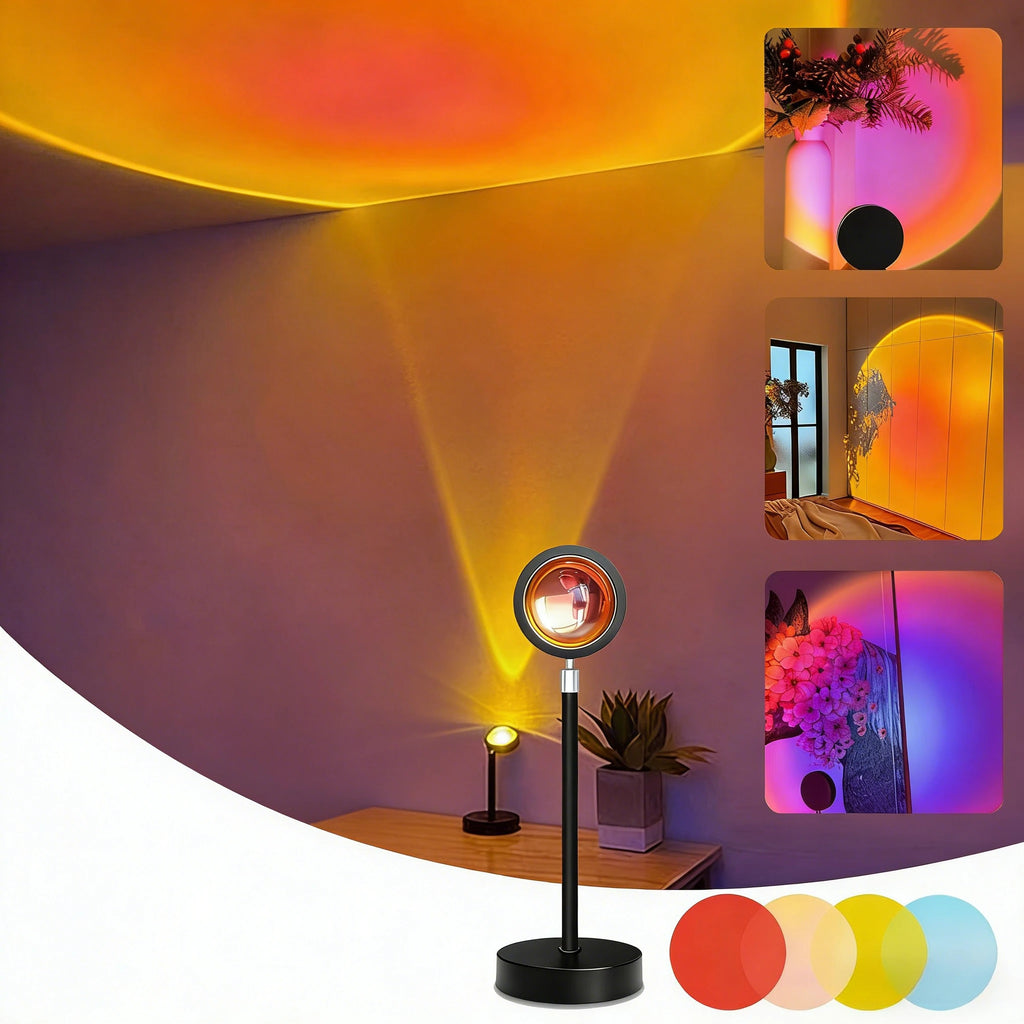 Mood-Setting Sunset Projection Lamp