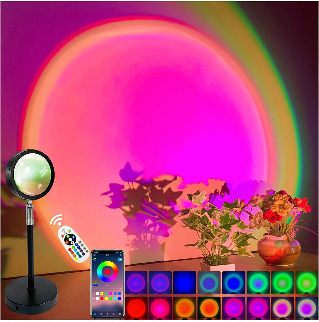 Mood-Setting Sunset Projection Lamp
