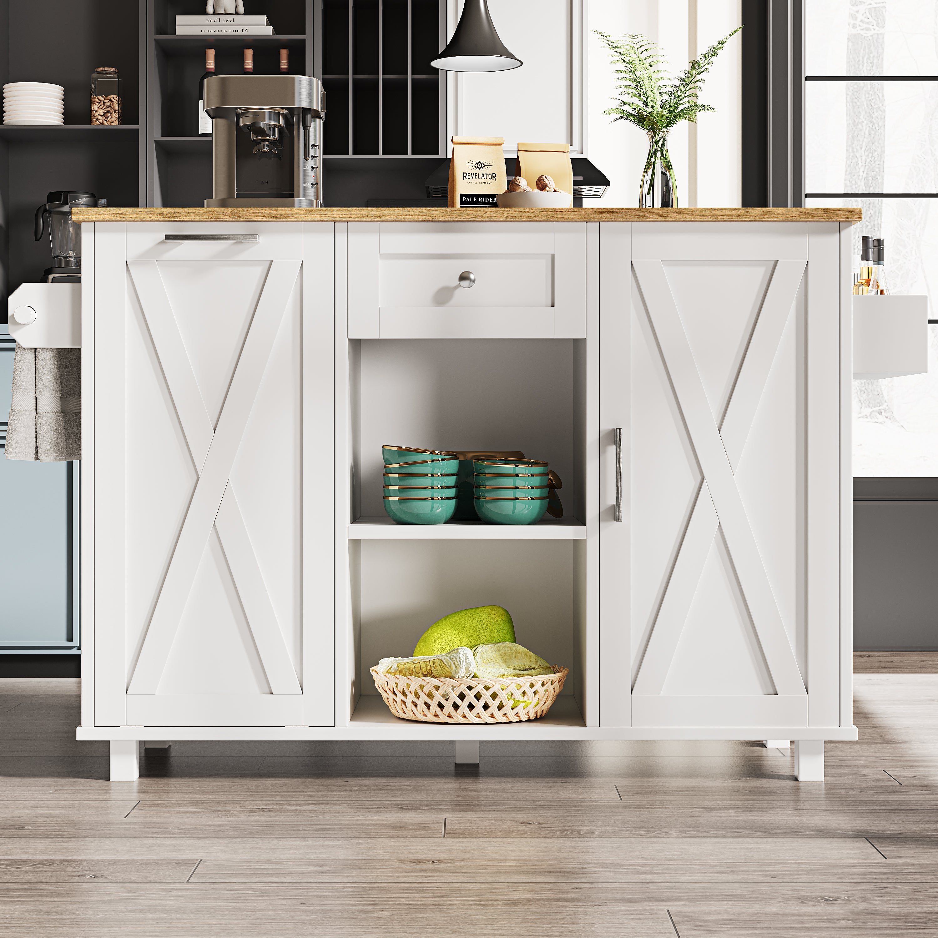 Multifunctional Kitchen Storage & Dining Table